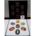 7 chakra Symbol Engraved Healing Gemstone Set