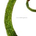 Peridot Faceted Flat Roundel Necklace