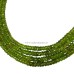 Peridot Faceted Flat Roundel Necklace