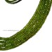 Peridot Faceted Flat Roundel Necklace