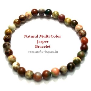 Jasper Bracelet with Round Shaped Natural multi colour Jasper